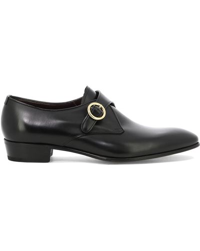 Lardini "Zak" Monk Shoes - Black