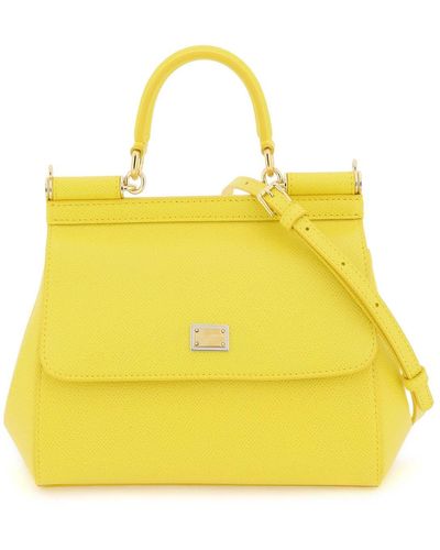 Dolce & Gabbana Bolsa Small 'Sicily' - Amarillo