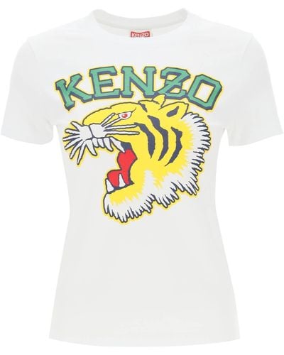 KENZO Camiseta de 'Tiger Varsity Jungle' - Blanco
