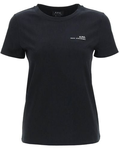 A.P.C. T-shirt Van Apc-item - Zwart