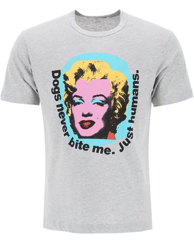 Comme des Garçons Comme Des Garcons Shirt Marilyn Monroe Print T - Gray