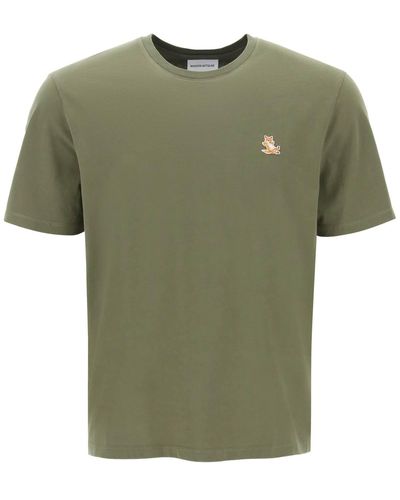 Maison Kitsuné Chillax Fox T Shirt - Verde