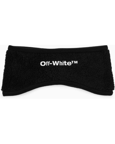 Off-White c/o Virgil Abloh Off White Tm Black Hairband Mit Bedrucktem Logo - Zwart