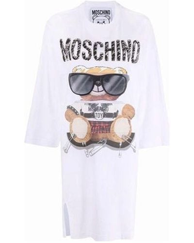 Moschino Teddy Bear Oversized Dress - White