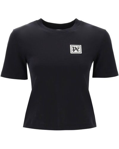 Palm Angels Ski Club T -shirt - Zwart