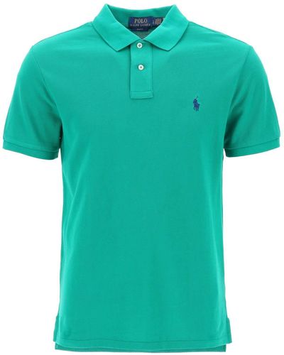 Polo Ralph Lauren Pique Cotton Polo Shirt - Groen