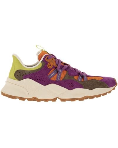 Flower Mountain Tiger Sneakers - Purple