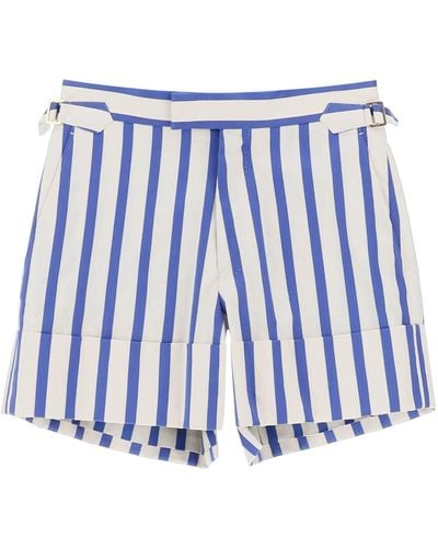 Vivienne Westwood 'bertram' Gestreifte Shorts - Blauw