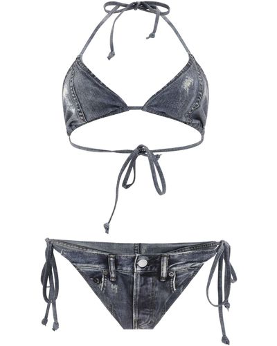 Acne Studios Gedrukte Bikinileput - Wit