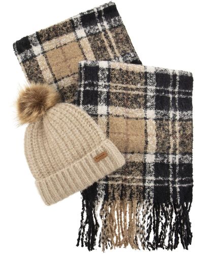 Barbour Saltburn Tartan Cap und Schaleset - Mehrfarbig