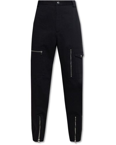Alexander McQueen Pantalon de jogging en coton - Noir