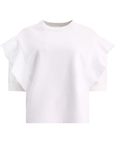 Chloé Sweatshirt With Ruffles - White