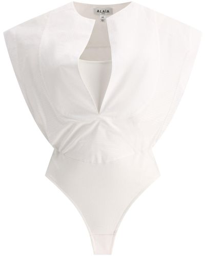 Alaïa "Dickey" Bodysuit - White