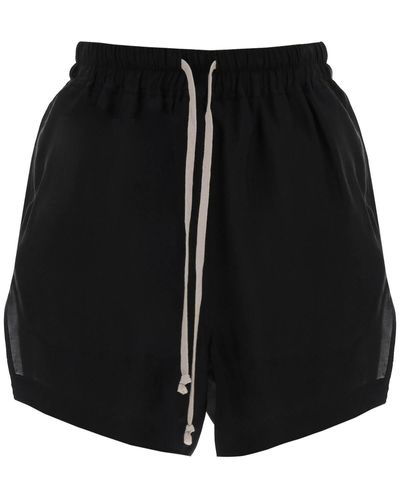 Rick Owens Japonette Sporty Shorts - Zwart