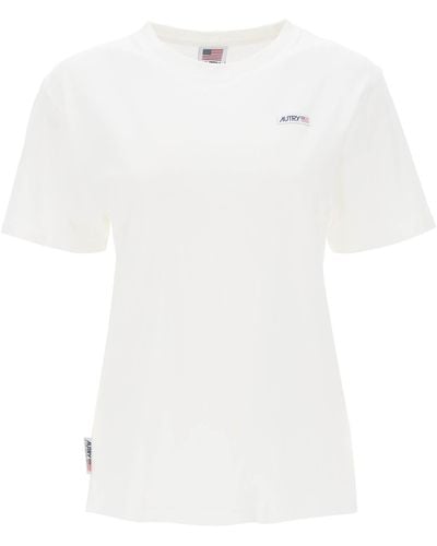 Autry Übergroßes Icon T -Shirt - Blanc