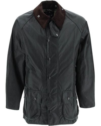 Barbour Klassische Beaufort-Jacke aus gewachster Baumwolle - Schwarz