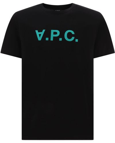 A.P.C. "vpc" T-shirt - Black