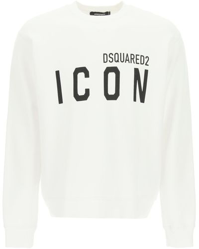 DSquared² Sweatshirt mit Logo-Logo - Weiß
