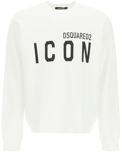 DSquared² Sweat-shirt à logo iconique - Blanc