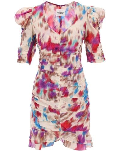 Isabel Marant Sireny Cotton Mini Dress - Roze