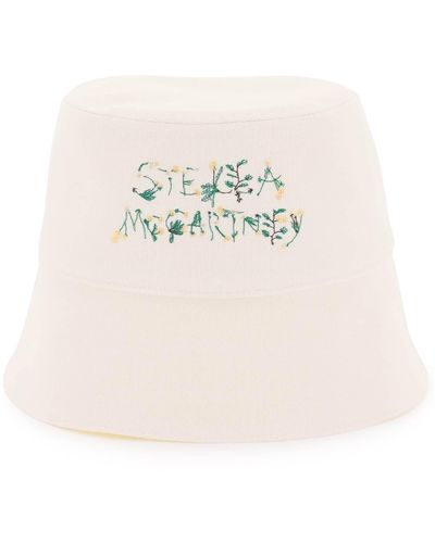 Stella McCartney Stella Mc Cartney Eimerhut mit Blumenlogo -Stickerei - Natur