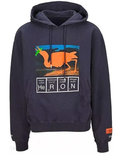 Heron Preston Logo Hooded Sweatshirt - Blauw