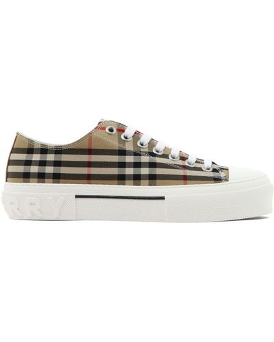 Burberry Vintage Check Canvas Sneakers - Bruin
