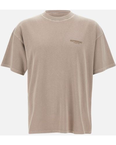 Represent Owners Club Baumwoll-T-Shirt – Normale Passform Für Herren - Weiß