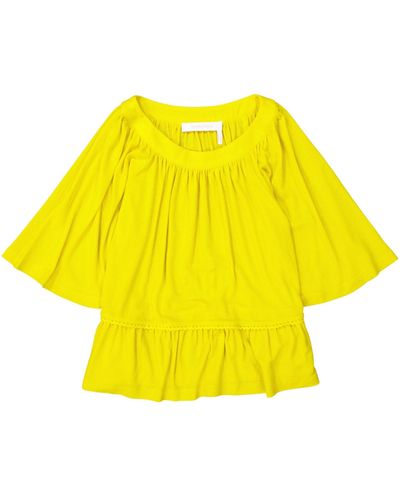 See By Chloé See By Chloe Flared Top - Yellow