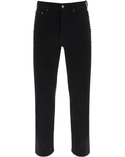 Valentino Black Untitled Studs Jeans - Zwart