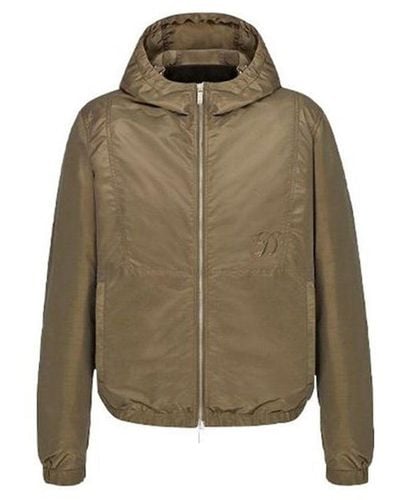 Dior X Kenny Scharf Embroidered Logo Hooded Jacket - Green