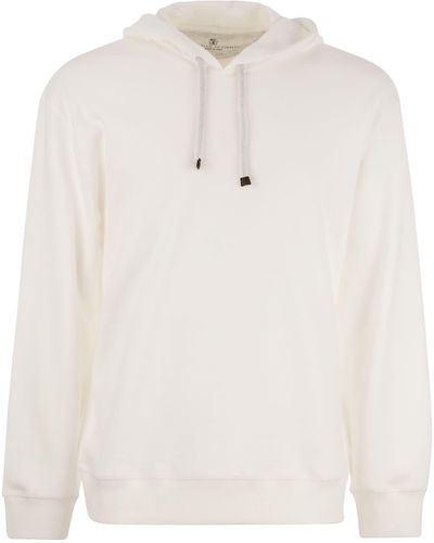 Brunello Cucinelli Cotton Fleece Topwear - Blanco