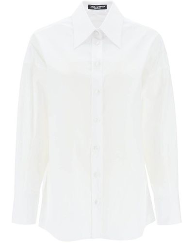 Dolce & Gabbana Katoenen Shirt - Wit