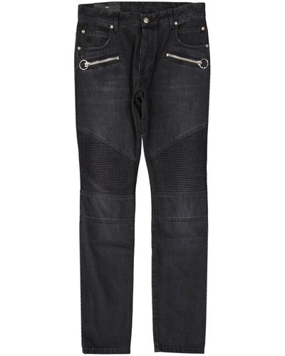 Balmain Baumwoll-Denim-Jeans - Schwarz