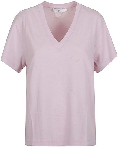 IRO Jolia Baumwoll -T -Shirt - Pink