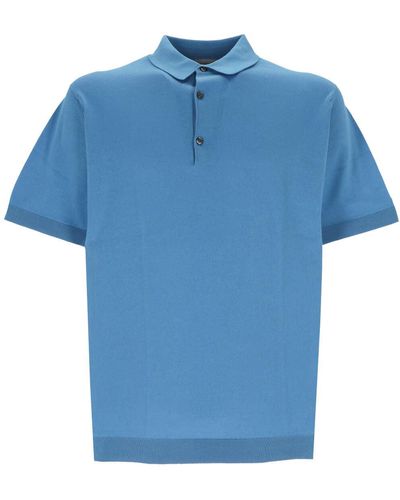 John Smedley Adrian Man Summer Sky Shirt Code: JMSS001 - Blau
