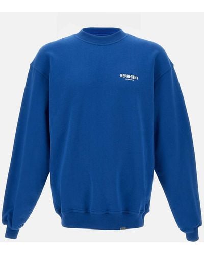 Represent Blaues Baumwoll-Sweatshirt Von Owners Club