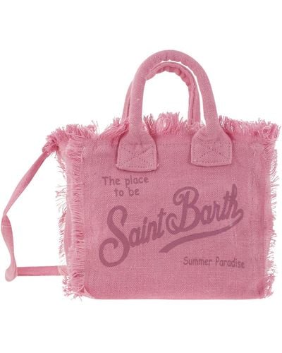Mc2 Saint Barth Leinen Mini Waschtasche - Pink