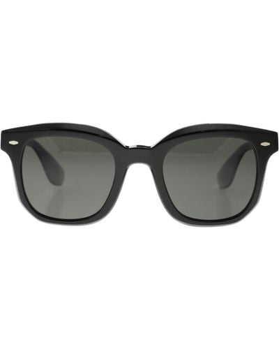 Brunello Cucinelli Nino Acetate Sunglasses With Polarised Lenses - Gray