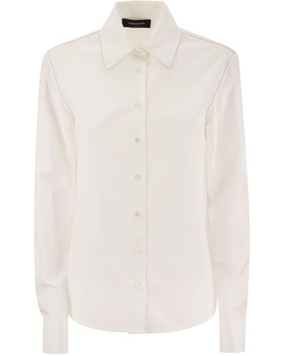 Fabiana Filippi Cotton Poplin Shirt - Blanc