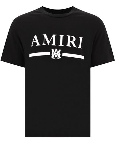Amiri T -shirt Mit Gummiertem Logo -druck - Zwart