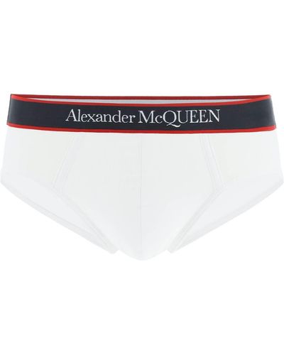 Alexander McQueen Unterwäsche Low Slips - Wit