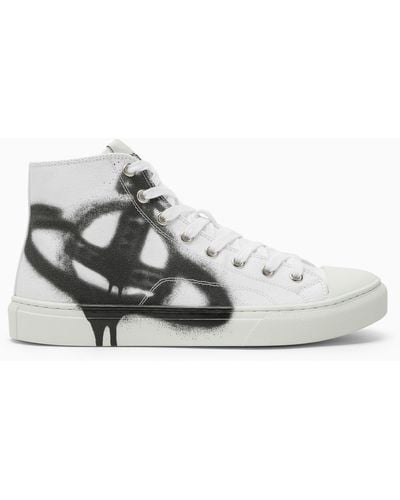 Vivienne Westwood Cotton Canvas Sneaker - Gray