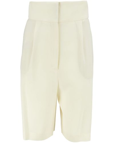 Fabiana Filippi Wool Twill Shorts - Blanc