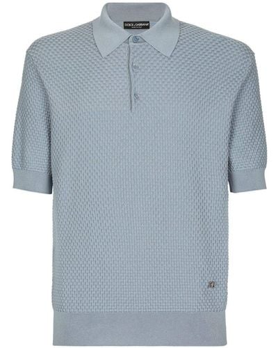 Dolce & Gabbana GXM72 T Man Celeste Medio T -Shirt und Polo - Blau