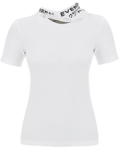 Y. Project "Triple Collar T -Shirt mit - Weiß