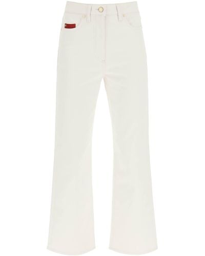 Agnona Cotton Cashmere Jeans - Wit