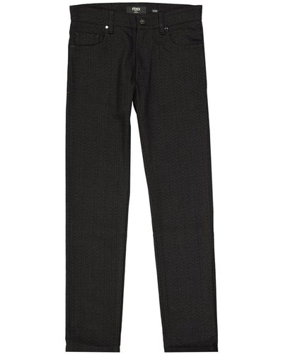 Fendi Cotton Denim Jeans - Black