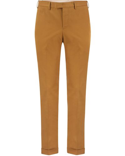 PT Torino Master Fit Katoenen Broek - Naturel