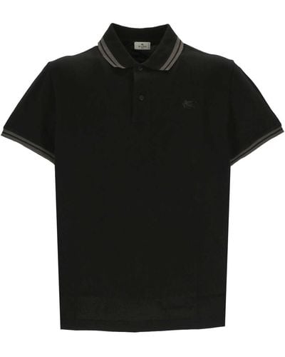Etro MRMD0007 MAN Black T -Shirt und Polo - Schwarz